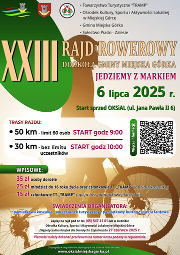 XXIII Rajd Rowerowy Dookoła Gminy Miejska Górka