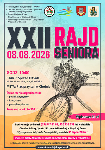 ZAPRASZAMY NA XXII RAJD SENIORA