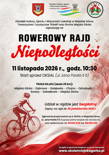Wsiadaj na rower i świętuj Niepodległość razem z nami!